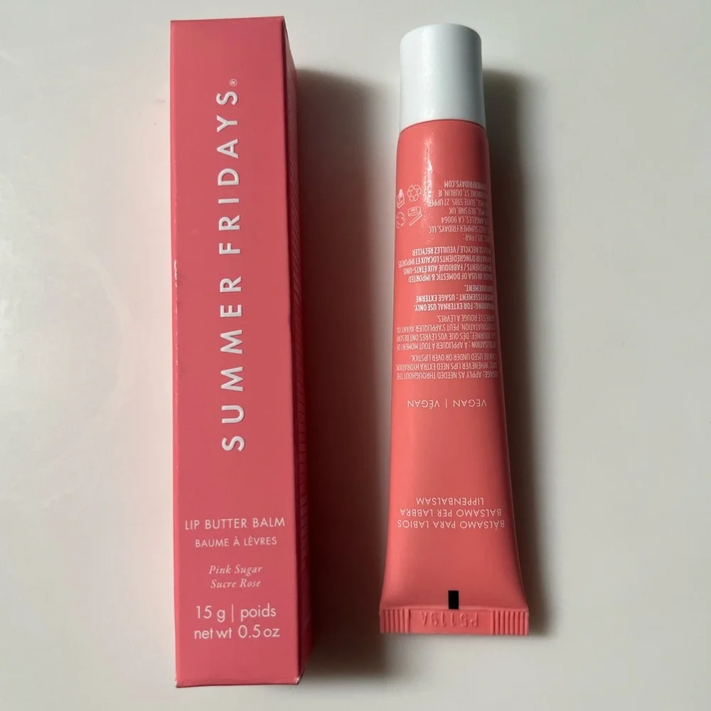 BNIB Summer Fridays Pink Sugar Lip Butter Balm❣️FINAL PRICE❣️ - Picture 2 of 2